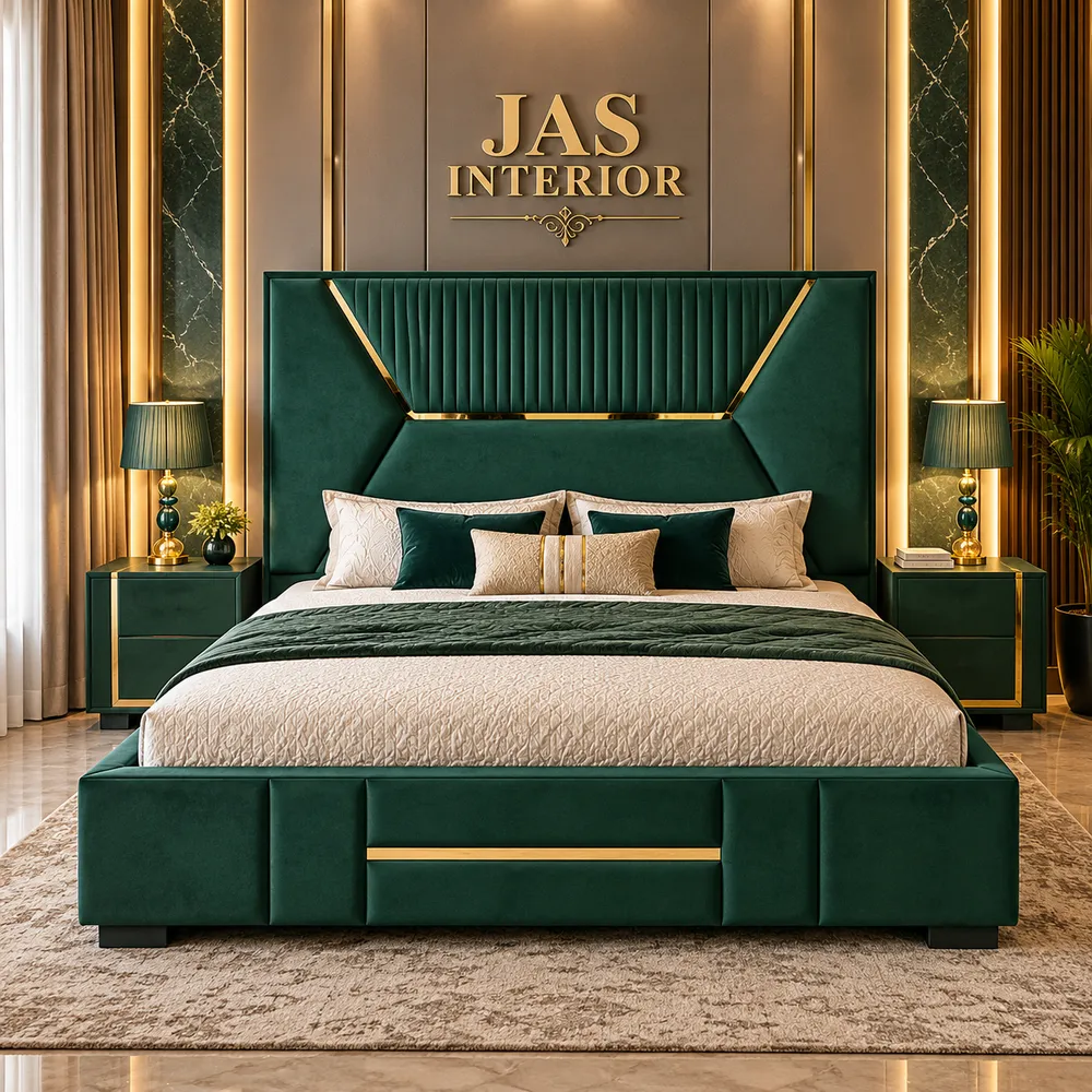 Emerald Gold Luxury Bedroom