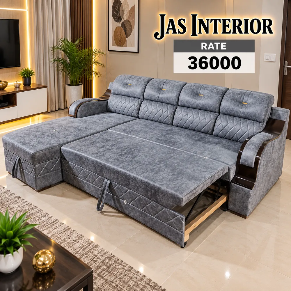 Luxurious Grey Sofa Bed Showcase