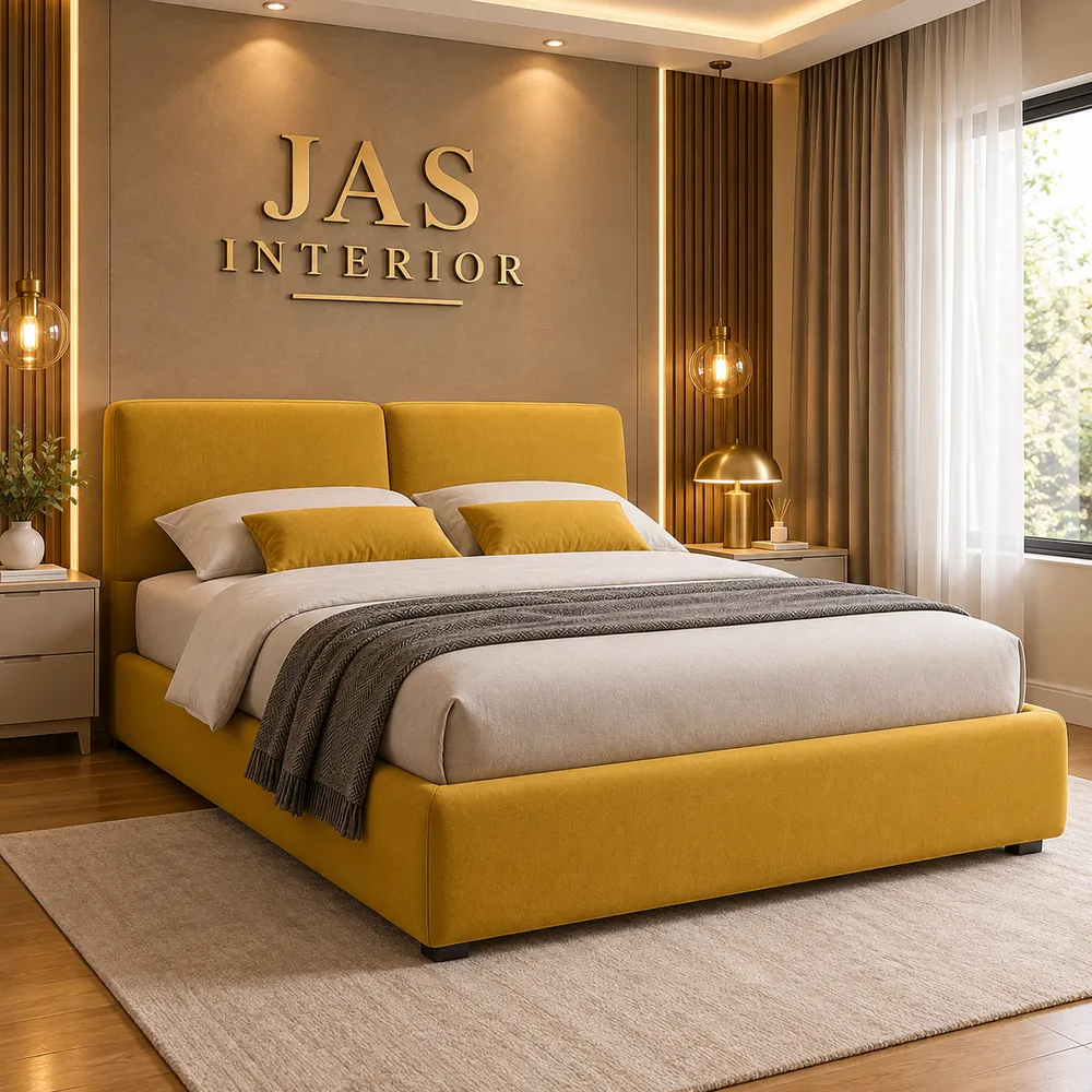 Luxurious Mustard Modern Bedroom