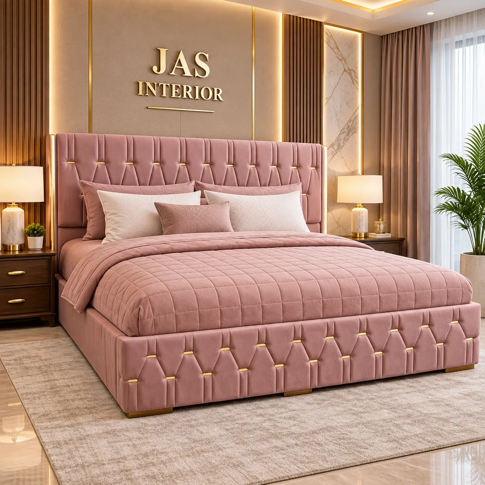 Luxurious Rose and Gold Bedroom