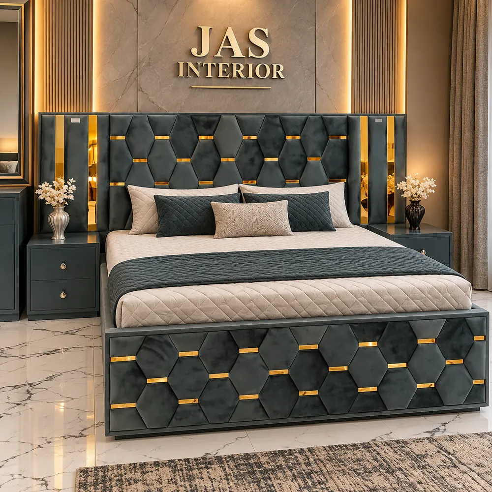 Luxurious Teal Bedroom Showcase