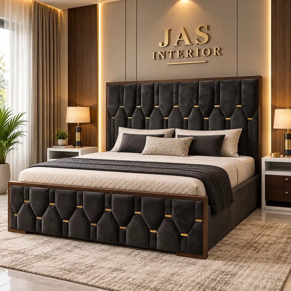 Luxury Charcoal Bedroom Retreat