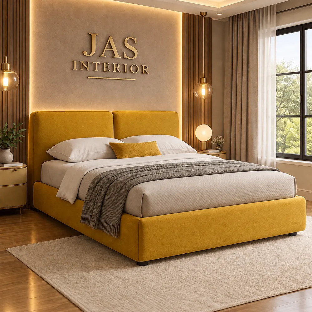 Luxury Mustard Bedroom Retreat