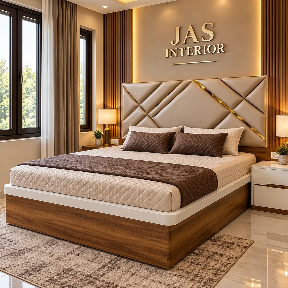 Modern Luxury Bedroom with JAS INTERIOR