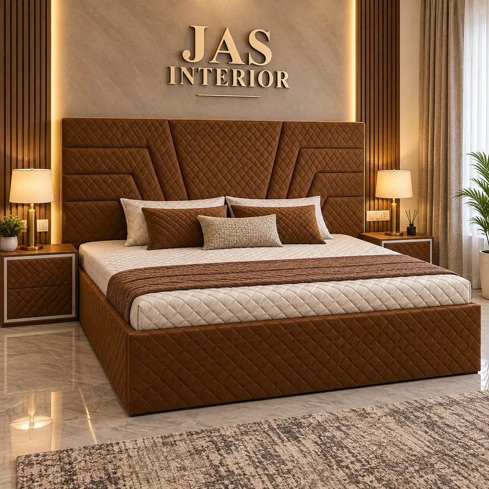 Modern Luxury Bedroom with JAS Interior Sign