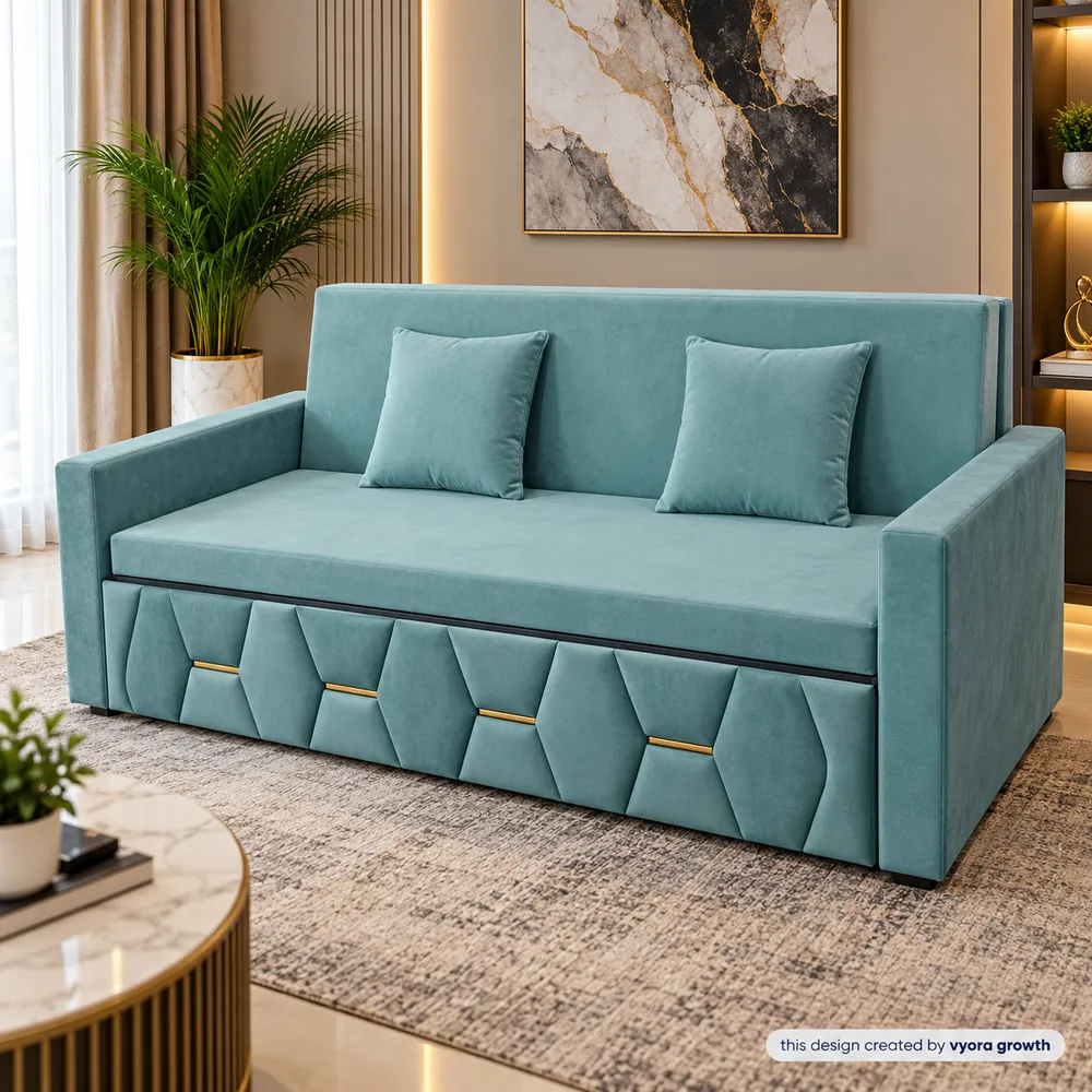 Modern Teal Sofa Living Room