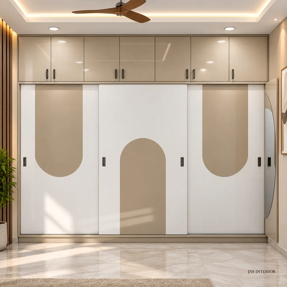 Modern Beige Wardrobe Interior
