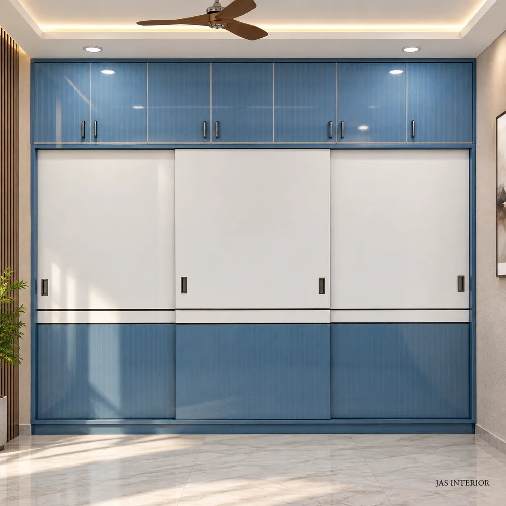Modern Blue Wardrobe Interior