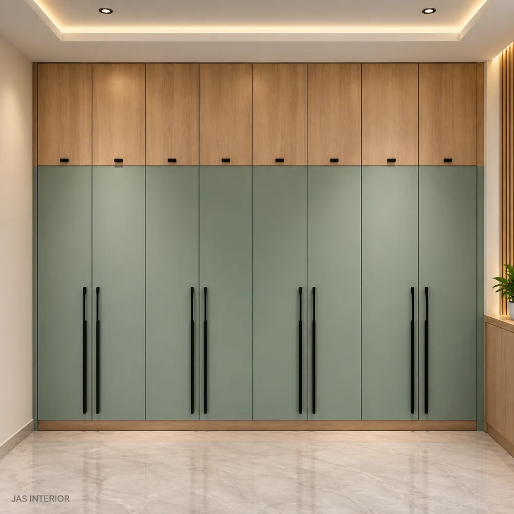 Modern Sage and Oak Wardrobe Interior