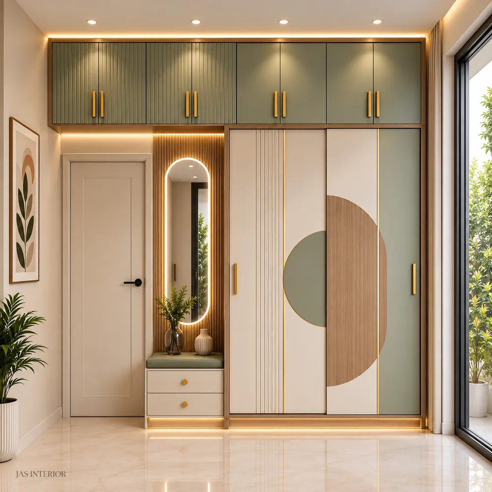 Sage Green Wardrobe Entryway