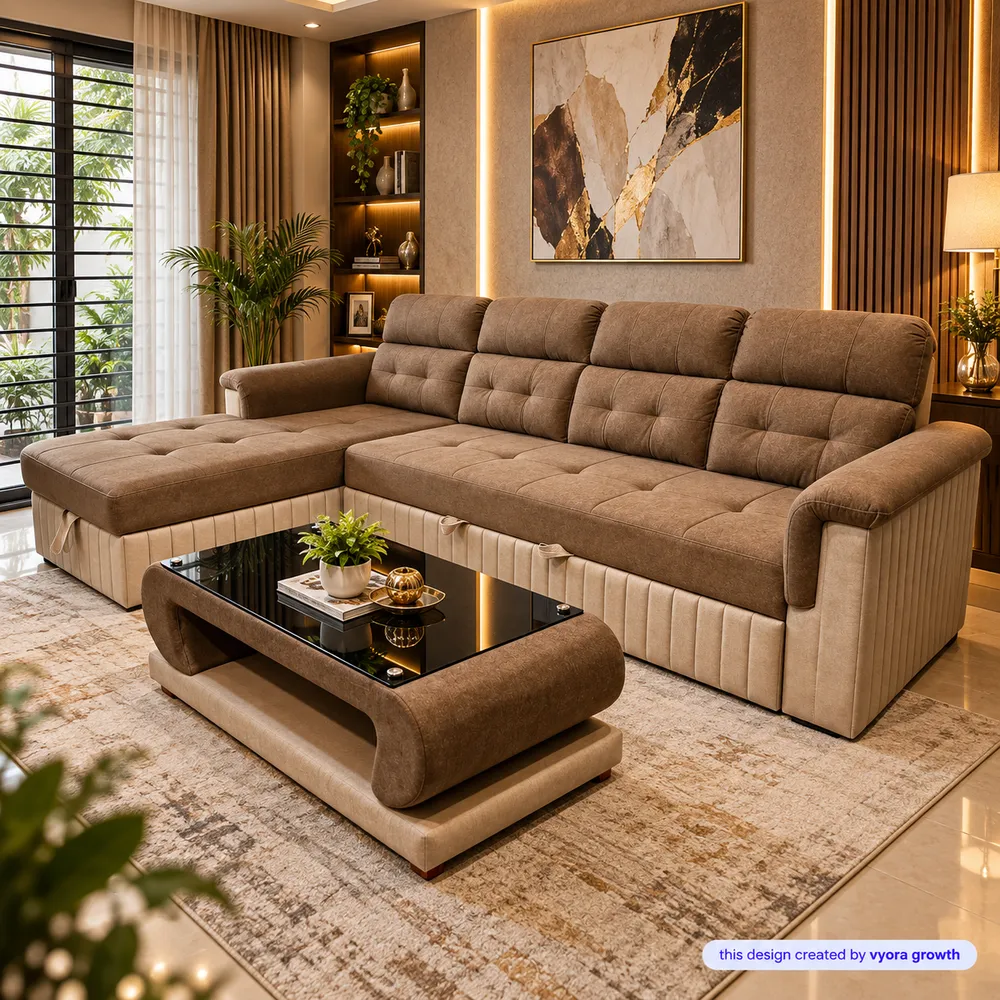 Warm Modern Living Room Retreat