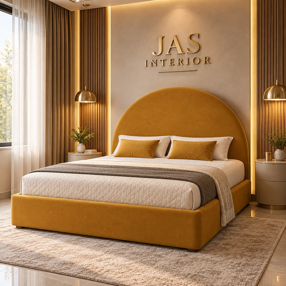Warm Mustard Luxury Bedroom